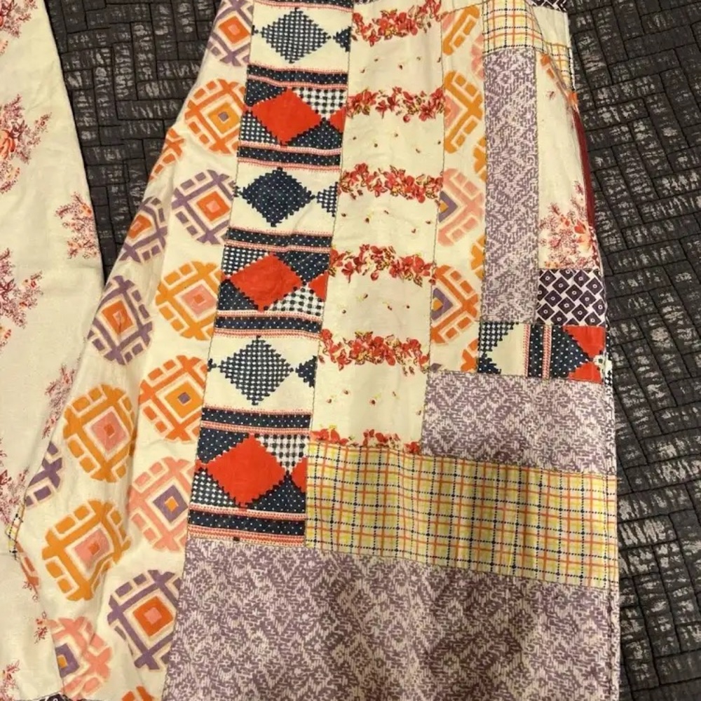 Kimchi Blue Multicolor Patchwork Joggers - image 4